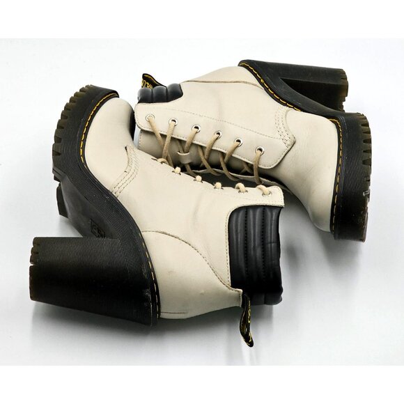 Dr. Martens Women's Beige Persephone Buttero Lace-Up Ankle Boot Size 6 2833 - Picture 14 of 16